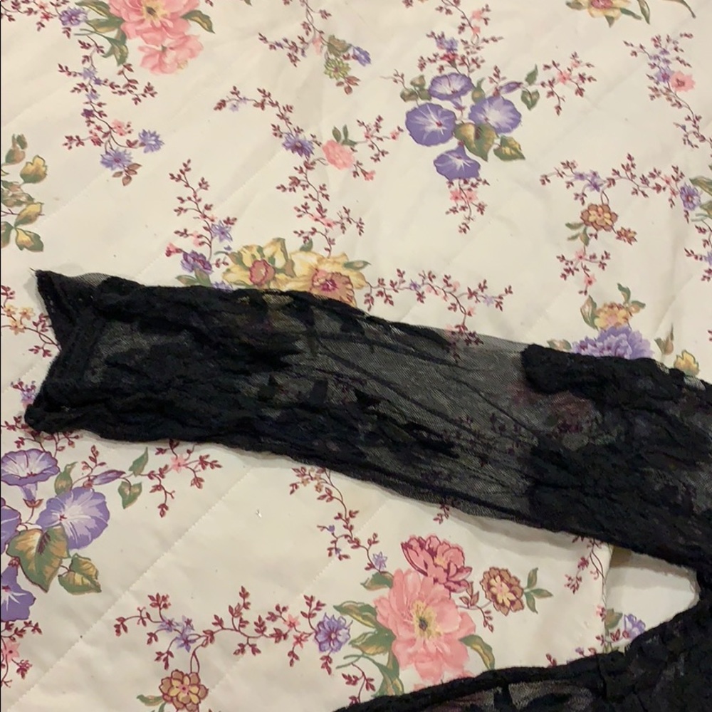 Black lace dress